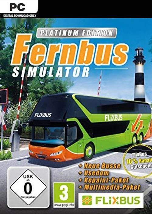 Fernbus Simulator - Platinum Edition PC, Steam Game Key, Loaded (CDKeys)