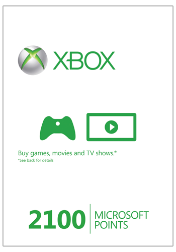 Xbox Live 2100 Microsoft Points (Xbox 360)