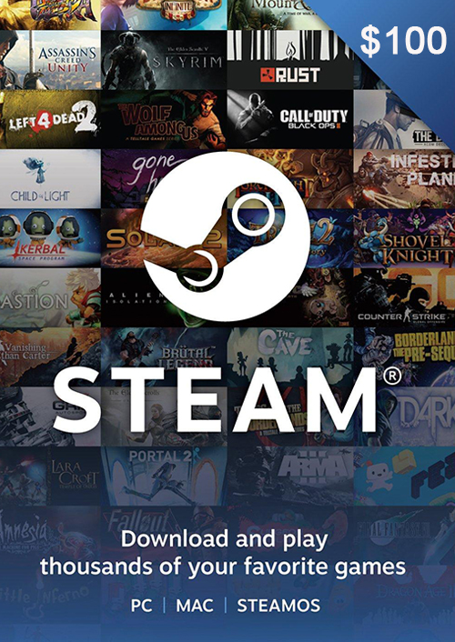 Steam Gift Card 100 USD