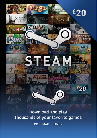 Steam Gift Card 20 GBP