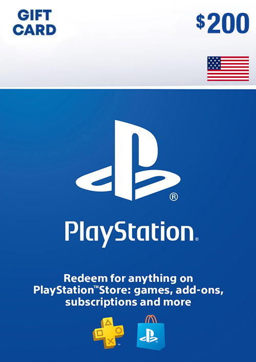 PLAYSTATION STORE GIFT CARD - 200 USD (USA)