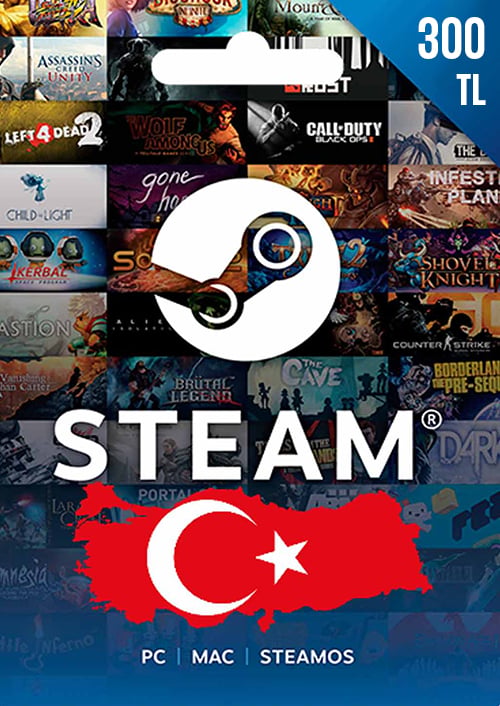 Steam Gift Card 300 TL (Turkey)