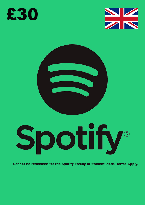 Spotify Gift Card - 30 GBP (UK)