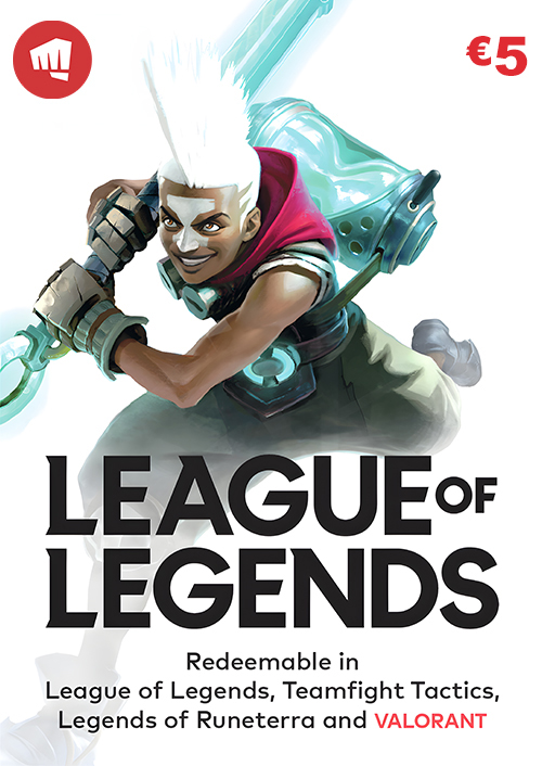 League of Legends Gift Card - 5 EUR (Europe)
