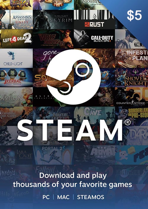 Steam Gift Card 5 USD