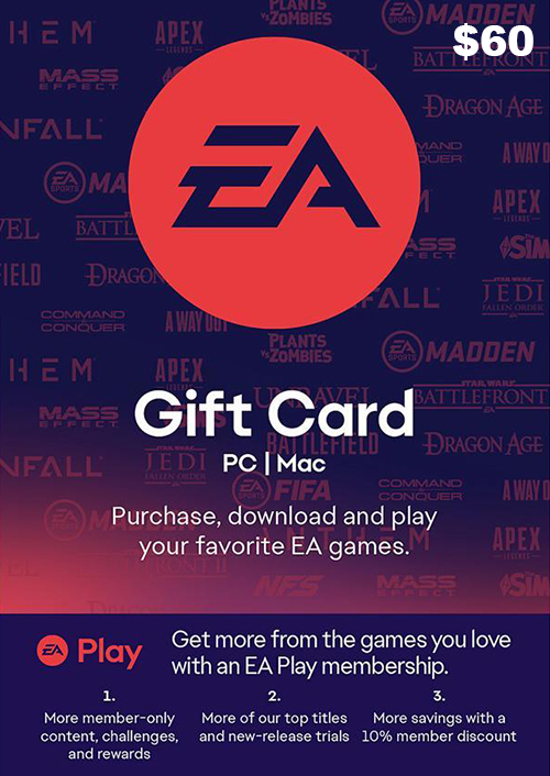 EA Origin Gift Card 60 USD