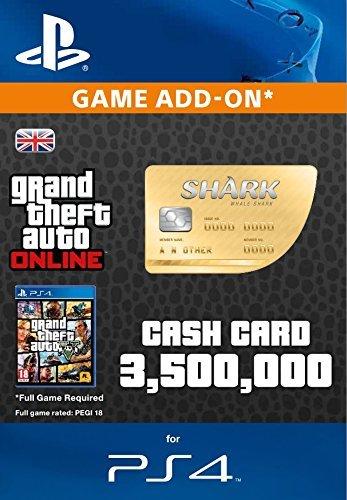 Grand Theft Auto Online (GTA V 5): Whale Shark Cash Card PS4