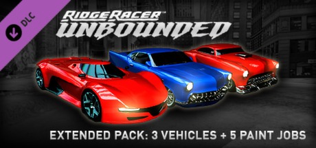 Ridge Racer Unbounded  Extended Pack 3 Vehicles + 5 Paint Jobs PC