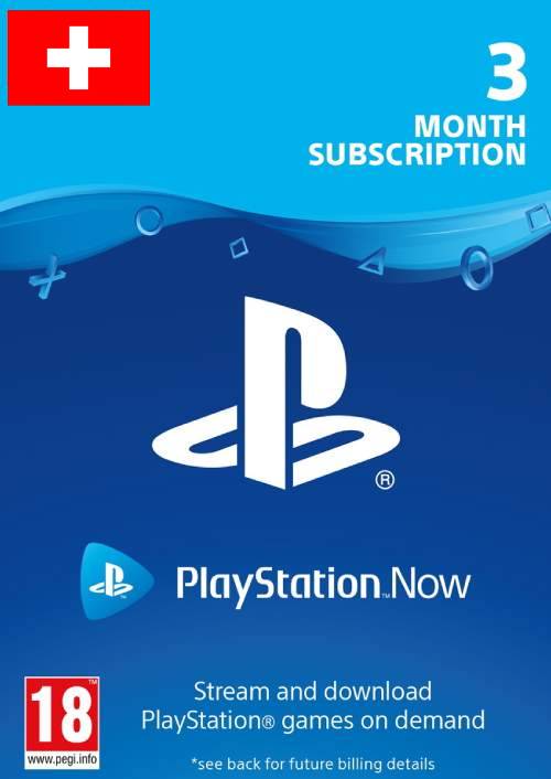 PlayStation Now - 3 Month Subscription (Switzerland)