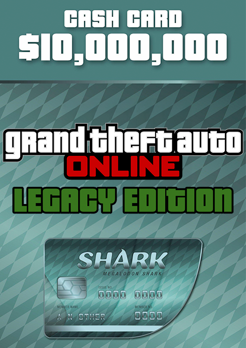 Grand Theft Auto Online (GTA V: Legacy Edition): Megalodon Cash Card PC - Rockstar Games Launcher