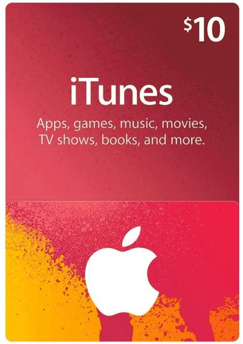 iTunes Gift Card - $10 USD