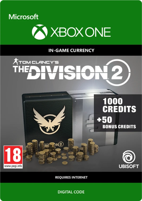 Tom Clancy's The Division 2 1050 Credits Xbox One