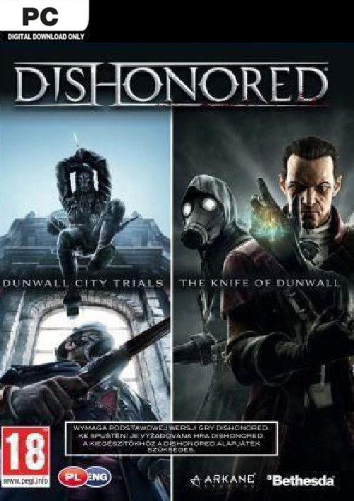 Dishonored PC DLC Double Pack Dunwall City Trials and The Knife of Dunwall