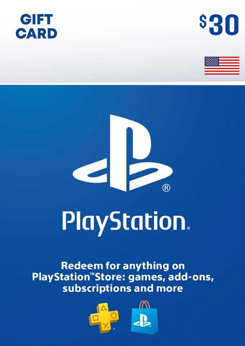 PLAYSTATION STORE GIFT CARD - 30 USD (USA)
