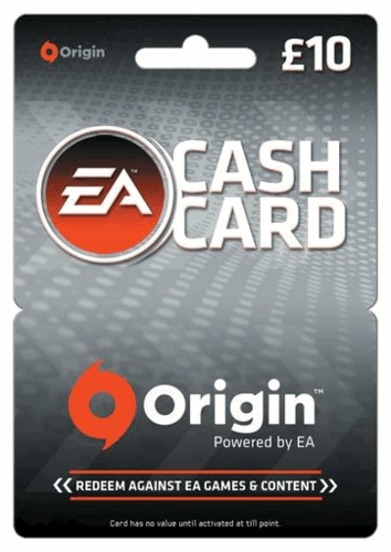 EA Origin Cash Card - 10 GBP