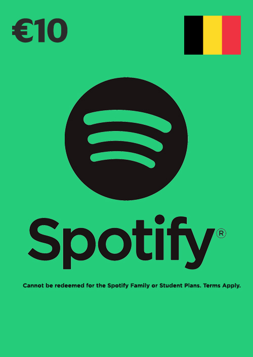 Spotify Gift Card - 10 EUR (Belgium)