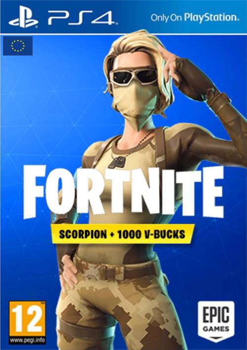 Fortnite Scorpion Skin + 1000 V-Bucks PS4 (EU & UK)