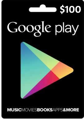 Google Play Gift Card $100 USD