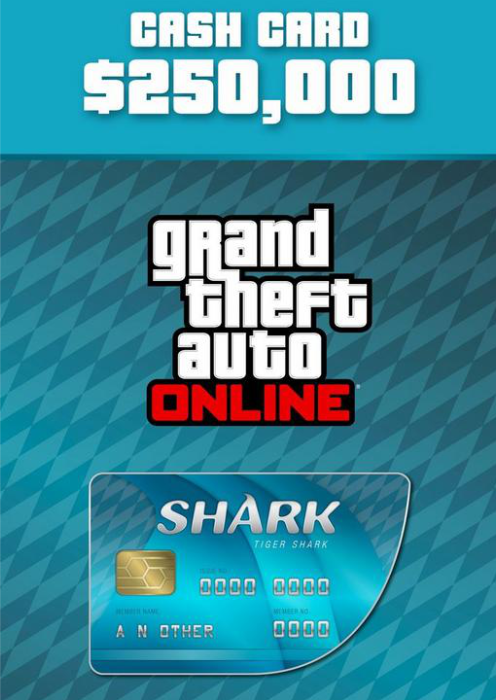 GTA Online Tiger Shark Cash Card - $250,000 Xbox