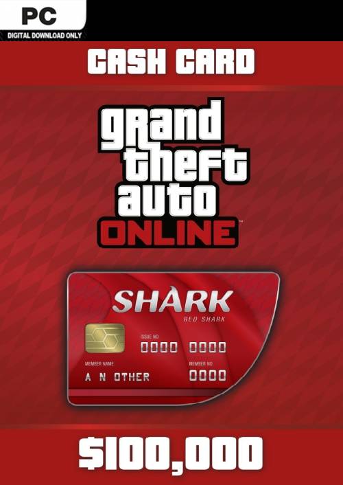 Grand Theft Auto Online (GTA V: Legacy Edition) - Red Shark Cash Card PC - Rockstar Games Launcher