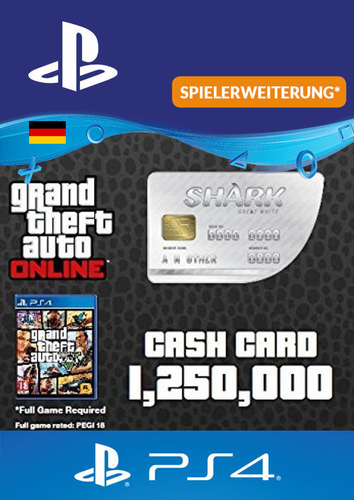 GTA Great White Shark Card PS4 (Germany)