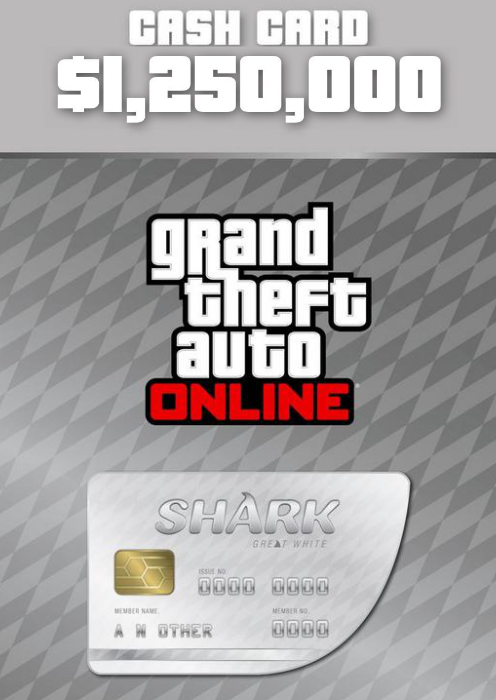 GTA Online Great White Shark Cash Card - $1,250,000 Xbox One