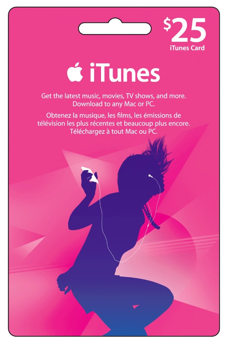 iTunes Gift Card - $25 USD