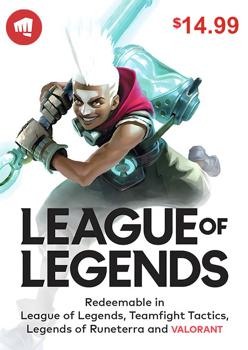 League of Legends Gift Card - 14.99 USD 