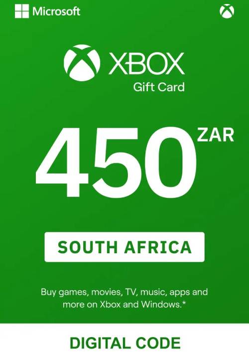 Compra tu CD Key de Xbox Gift Card - 450 ZAR - Entrega digital