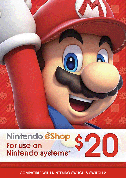 Nintendo eShop Kaart $20 (VS)