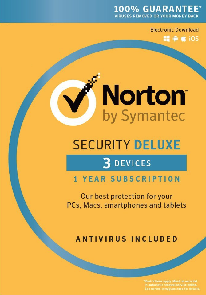 Norton Security Deluxe - 1 User 3 Devices (EU & UK)