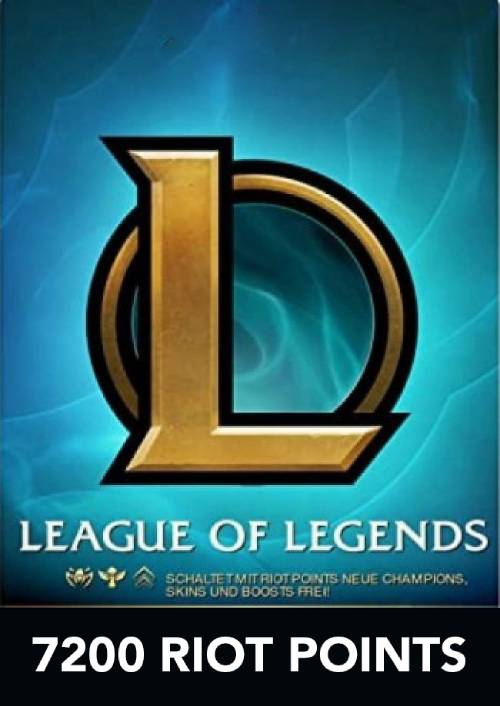 League of Legends 7200 Riot Points (EU & UK - West)