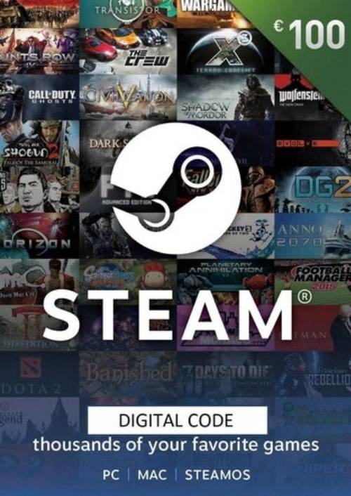 Steam Gift Card 100 EUR (Europe)