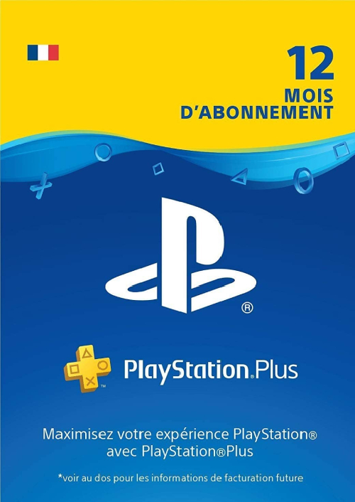 PlayStation Plus (PS+) - Abonnement de 12 mois (France)