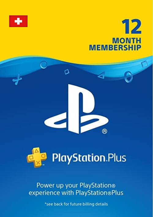 PlayStation Plus (PS+) - Abonnement de 12 mois (Suisse)