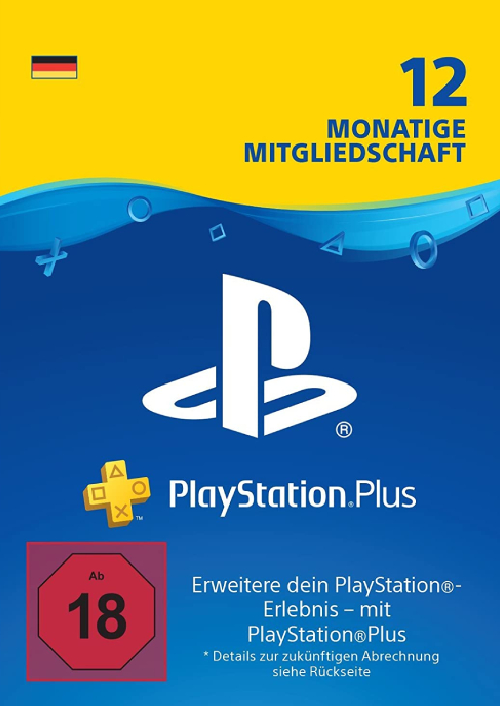 PlayStation Plus (PS+) - 12-Monats-Abonnement (Deutschland)