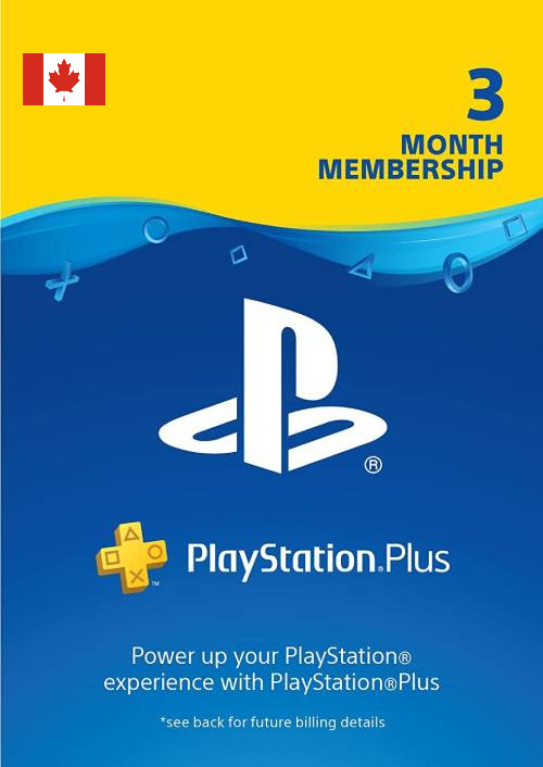 3 Month Playstation Plus Membership (PS+)  (Canada)
