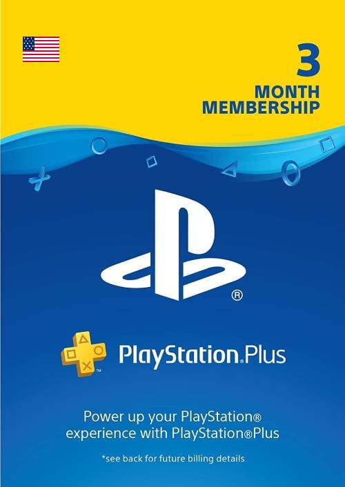 3 Month Playstation Plus Membership (PS+)  (USA)