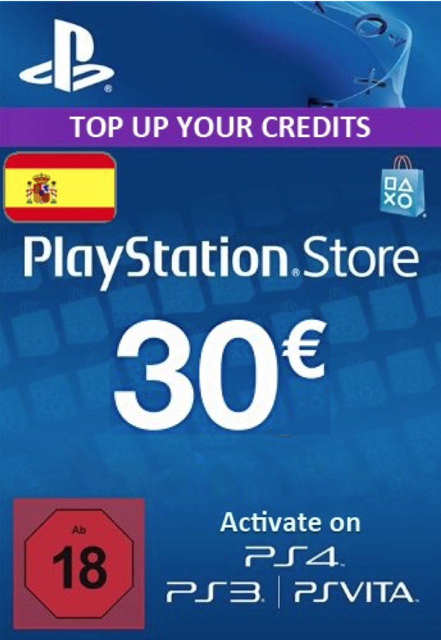 Carte cadeau PlayStation Store 30 EUR (Espagne)