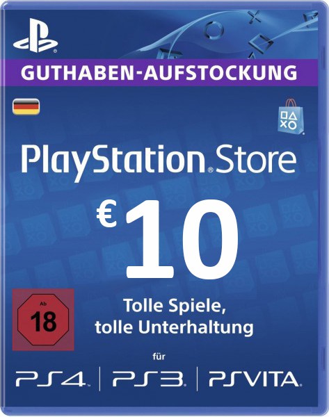 Carte cadeau PlayStation Store 10 EUR (Allemagne)