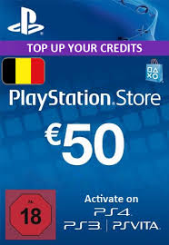Carte cadeau PlayStation Store 50 EUR (Belgique)