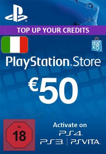 Carte cadeau PlayStation Store 50 EUR (Italie)