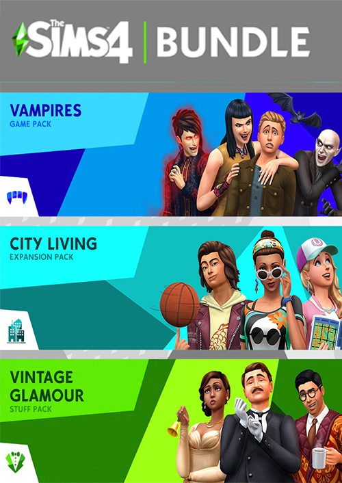 The Sims 4 Bundle - City Living, Vampires, Vintage Glamour Stuff Xbox One
