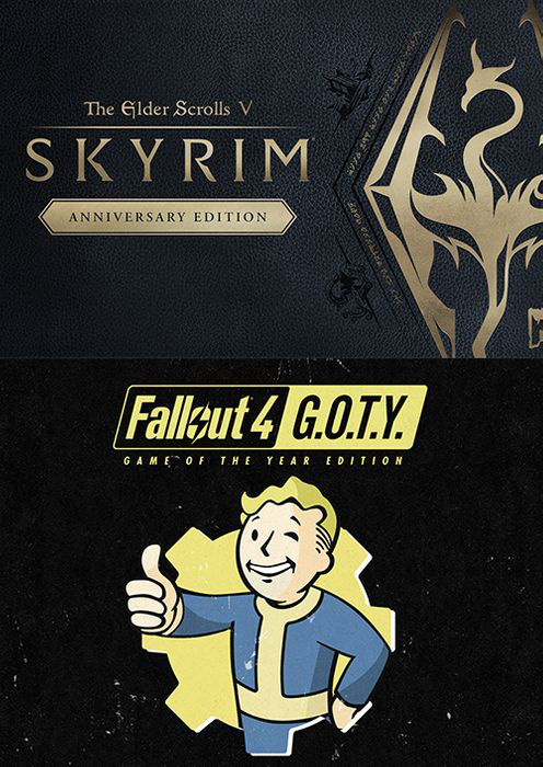 Skyrim Anniversary Edition + Fallout 4 G.O.T.Y Bundle Xbox One & Xbox Series X|S (US)