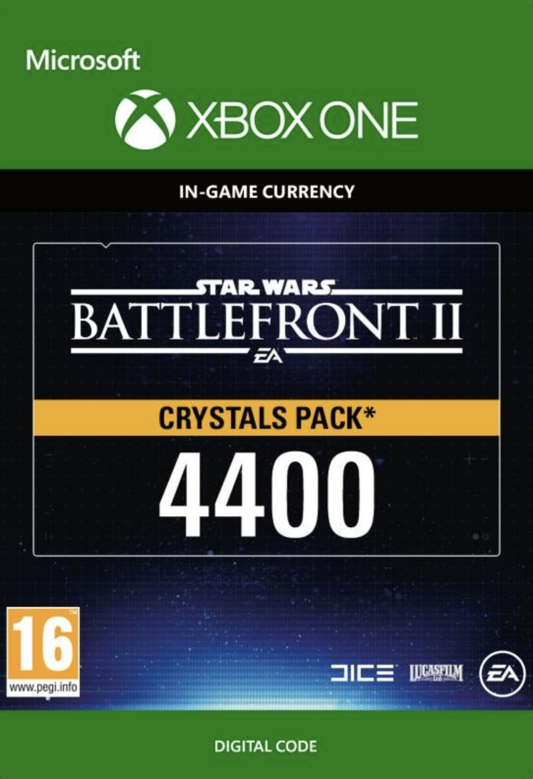 Star Wars Battlefront 2: 4400 Crystals Xbox One