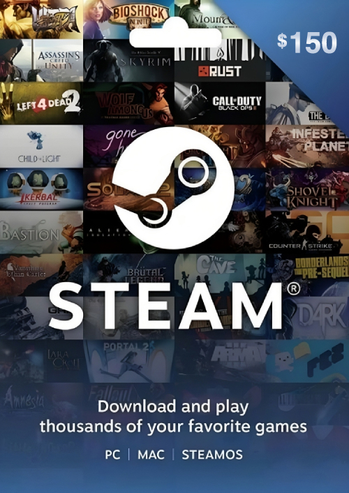 Steam Gift Card 150 USD (US)
