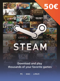 Steam Gift Card 50 EUR 