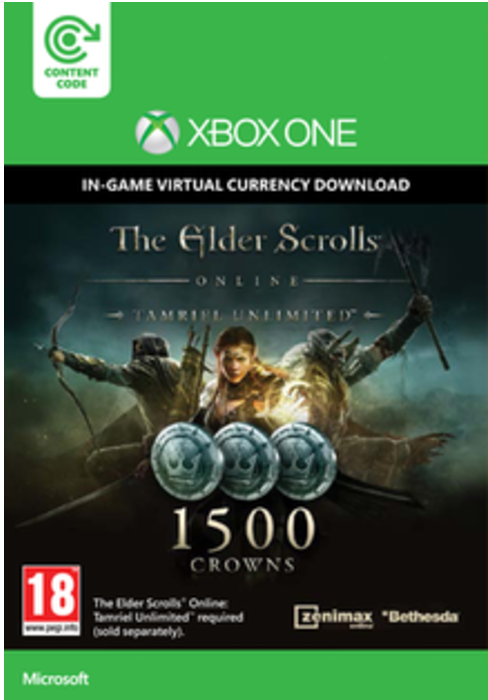The Elder Scrolls Online Tamriel Unlimited 1500 Crowns Xbox One - Digital Code