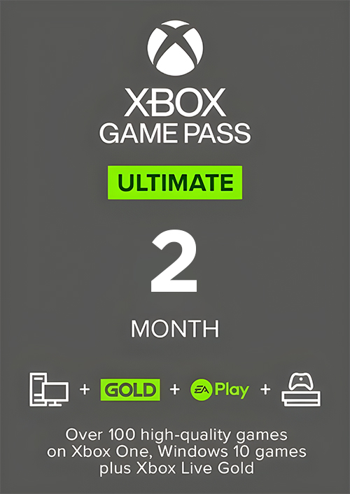 2 Month Xbox Game Pass Ultimate Xbox One / PC (Non - Stackable)