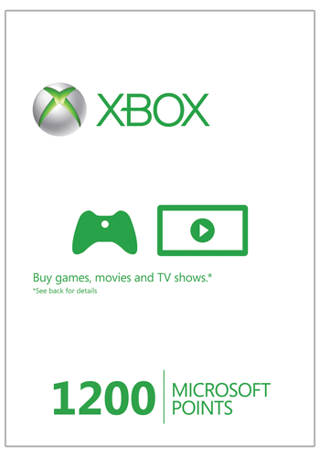 Xbox Live 1200 Microsoft Points (Xbox 360)